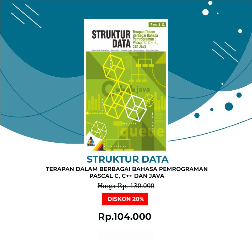 Jual Buku Struktur Data Terapan Dalam Berbagai Bahasa Pemrograman