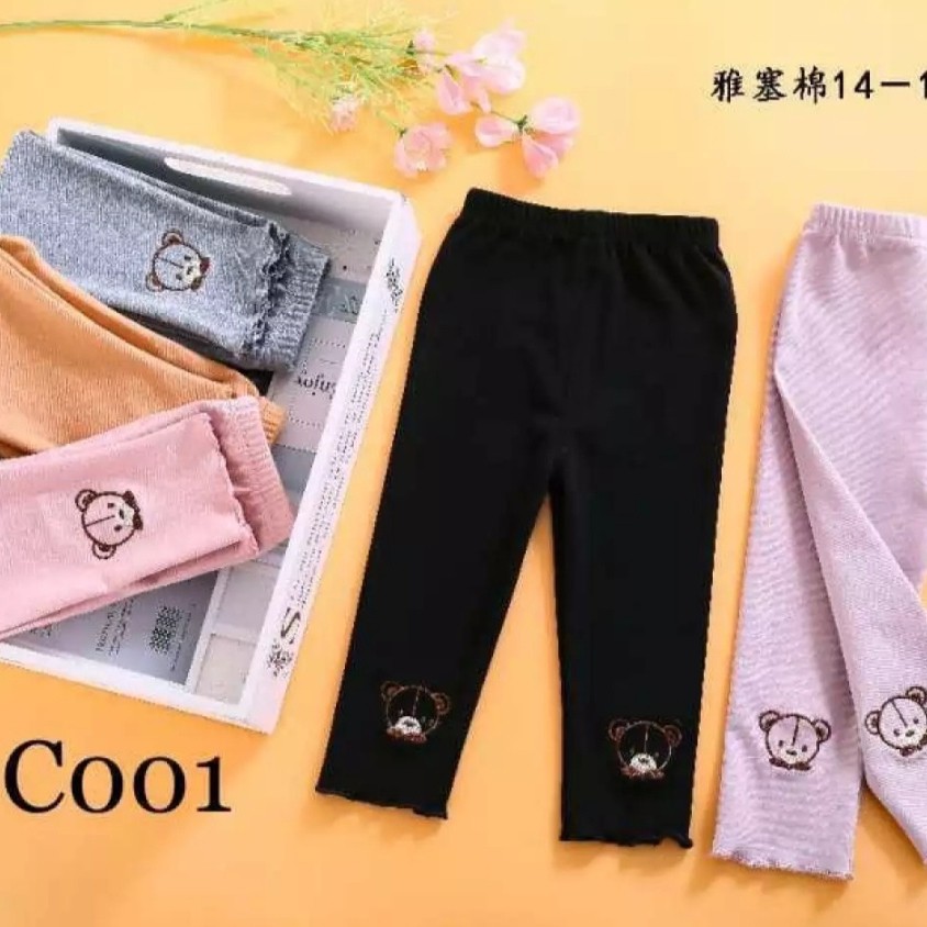 Legging anak import / Legging anak perempuan 1 tahun - 8 tahun / Leging anak 100% cotton import