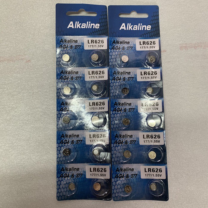 Baterai Kancing ALKALINE LR626 A4 1.5V Batre Batrei Battery LR626