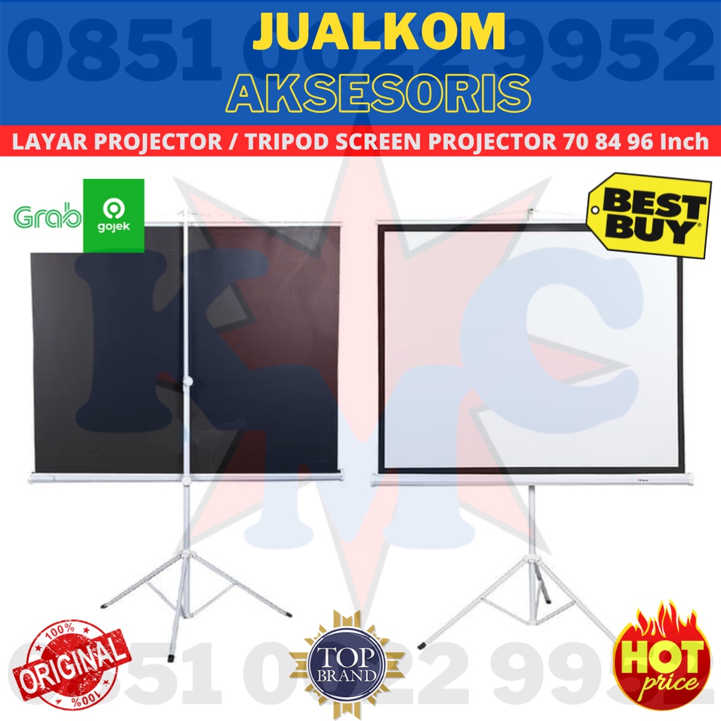 LAYAR PROJECTOR / TRIPOD SCREEN PROJECTOR