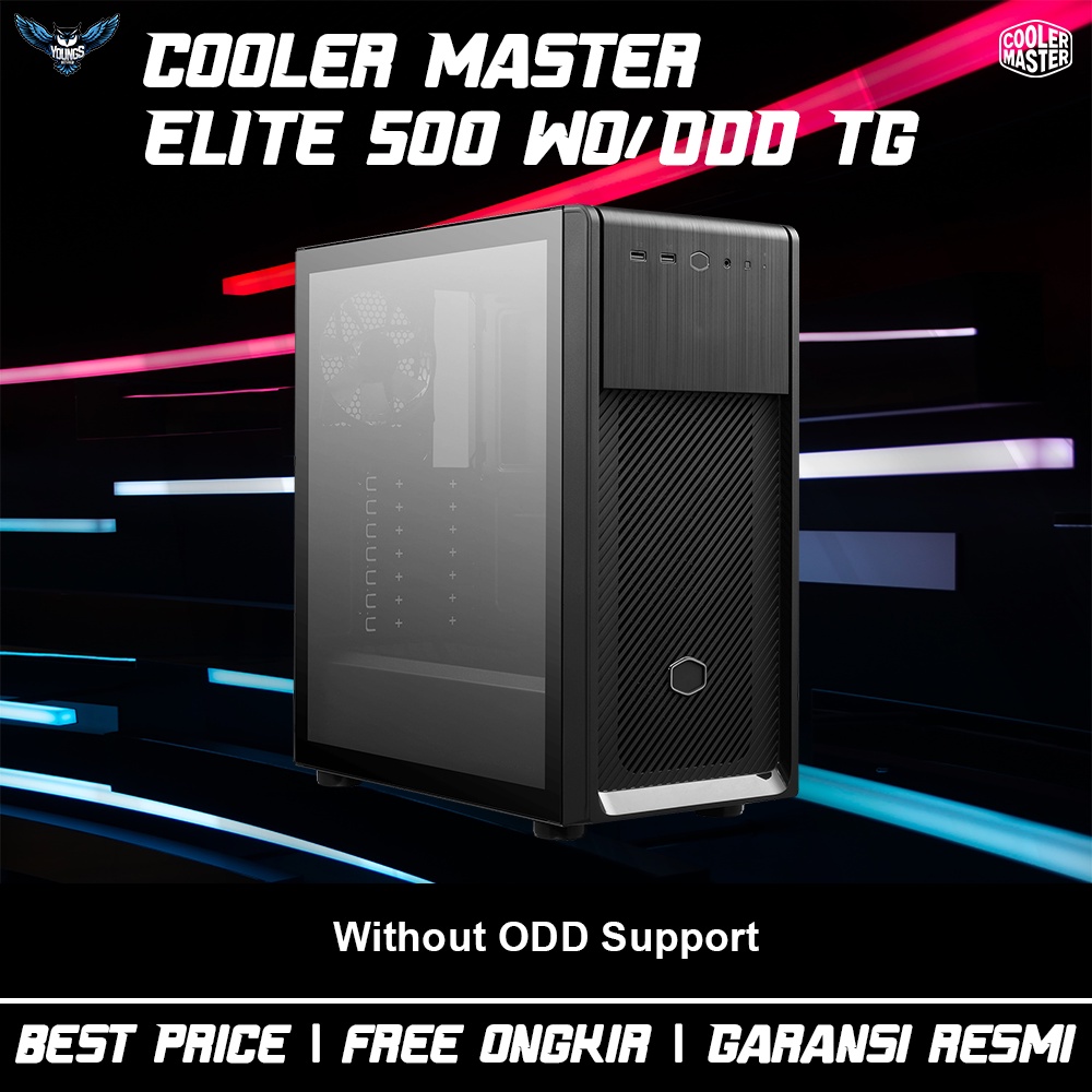 Cooler Master ELITE 500 wo/ODD TG | Case PC Casing ATX