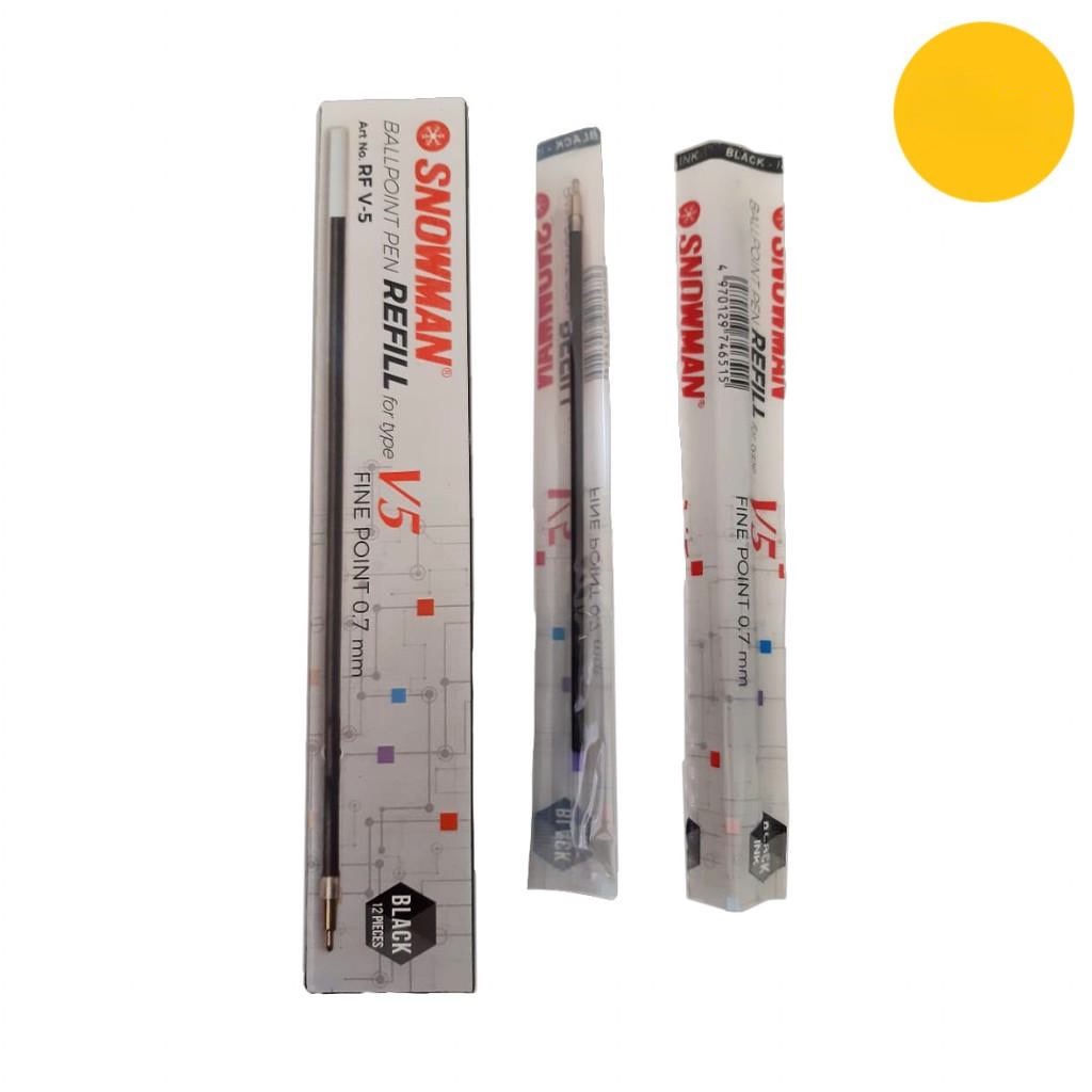

SIAP COD Refill Bolpen Snowman V5 (Hitam|0.7mm) Alat tulis isi gel bolpoint ballpoint 0