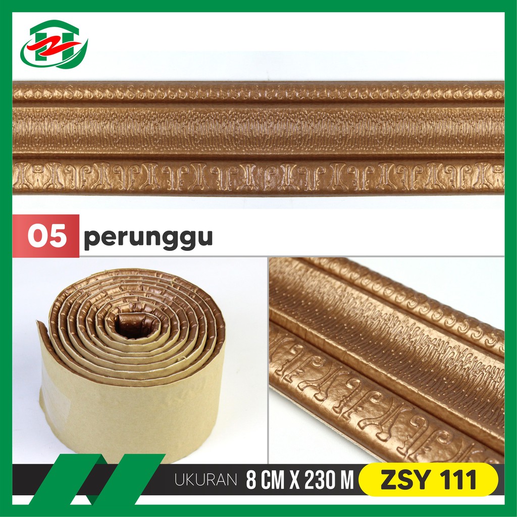 Hongzhuo 230cm Wallborder Wall List 230x8x1,2cm Foam 3D Motif Elegan-PERUNGGU - ZSY111