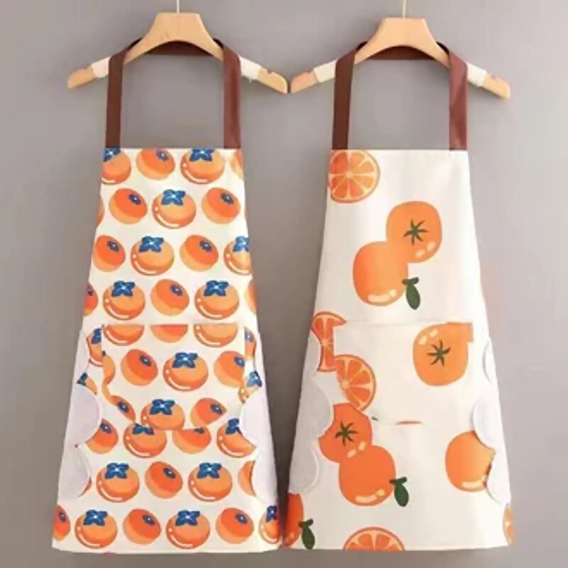 CELEMEK APRON MASAK MOTIF JERUK CELEMEK MASAK ANTI MINYAK WATERPROOF