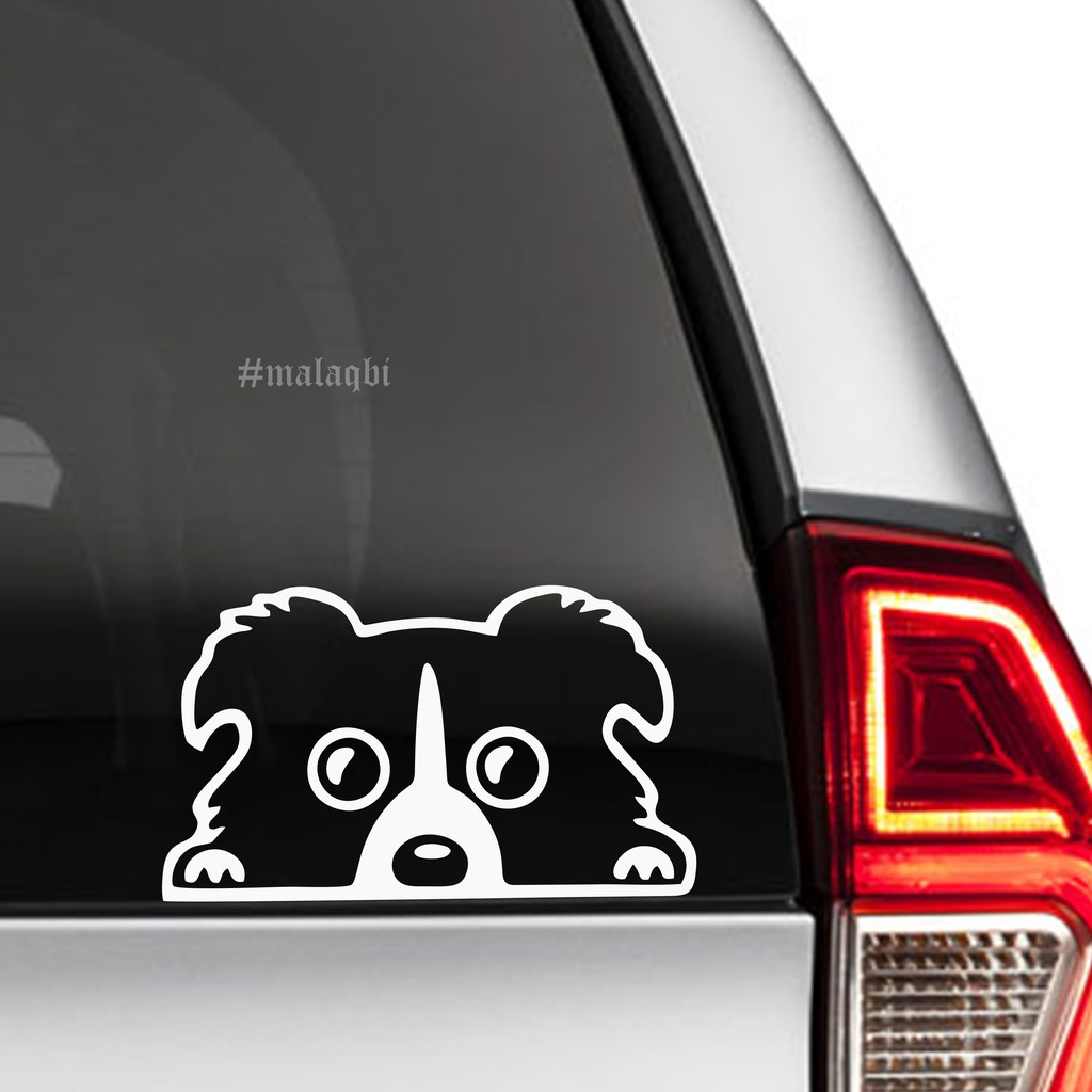 Stiker Mobil Anjing Ngintip Cutting Sticker Shopee Indonesia