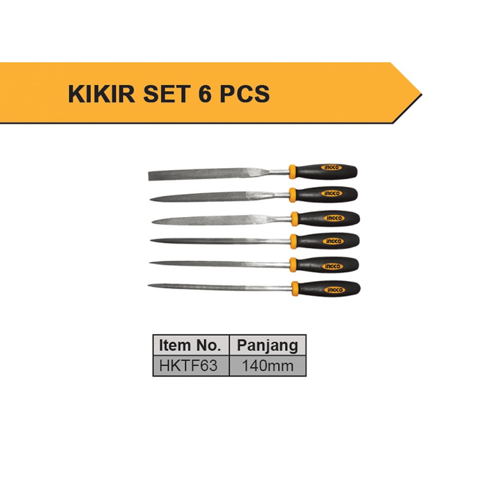  Kikir  Besi  File Set 6  pcs  Ingco Shopee Indonesia