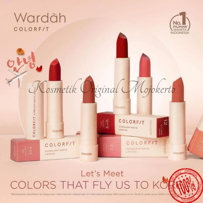 WARDAH COLORFIT ULTRALIGHT MATTE LIPSTICK EDITION KOREA | WARDAH LIPSTICK MATTE | WARDAH EDISI KOREA