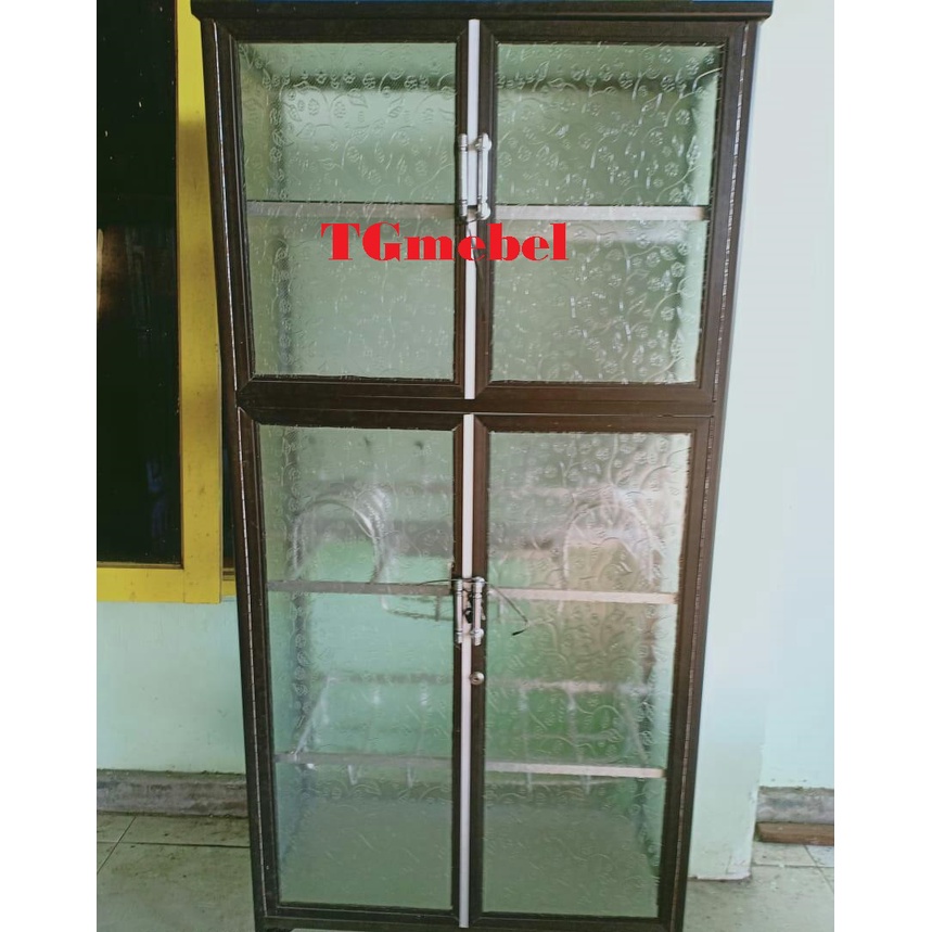 Rak piring murah/Lemari piring kaca