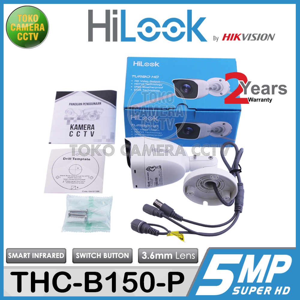 CAMERA CCTV HILOOK 5MP THC B150 P KAMERA CCTV OUTDOOR HILOOK 5MP