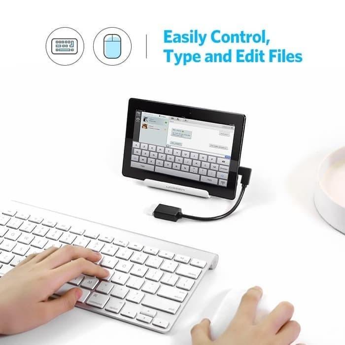 UGREEN 30701 TYPE C Male to USB 3.0 Type A Female OTG cable Black