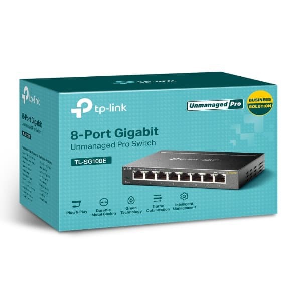 TP-Link TL-SG108E 8-Port Gigabit Easy Smart Switch