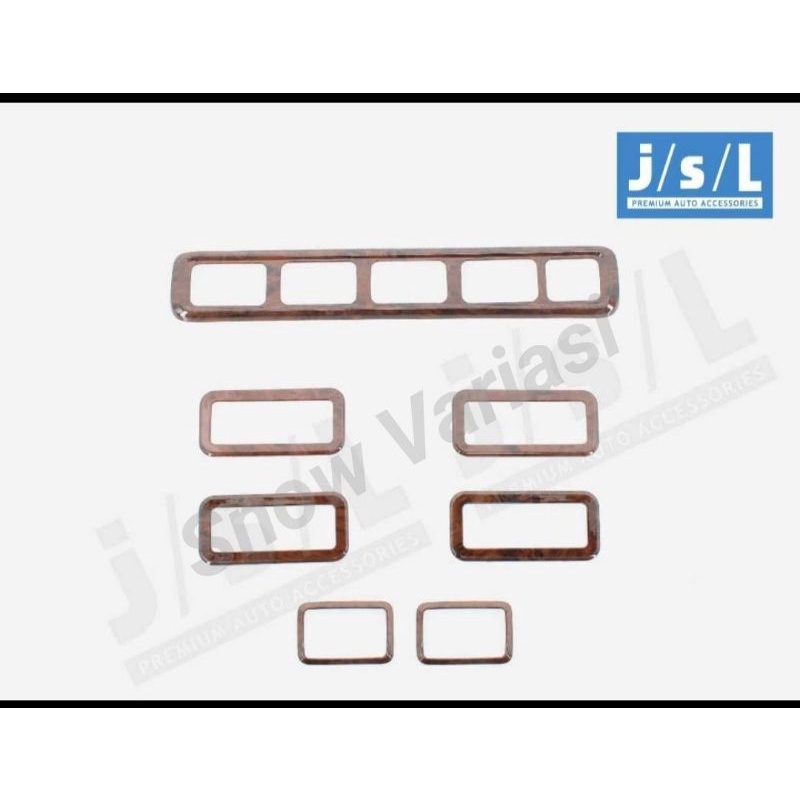 Paket panel wood dashboard 5 pcs dan ac 7 pcs new ertiga 2016 2017 jsl