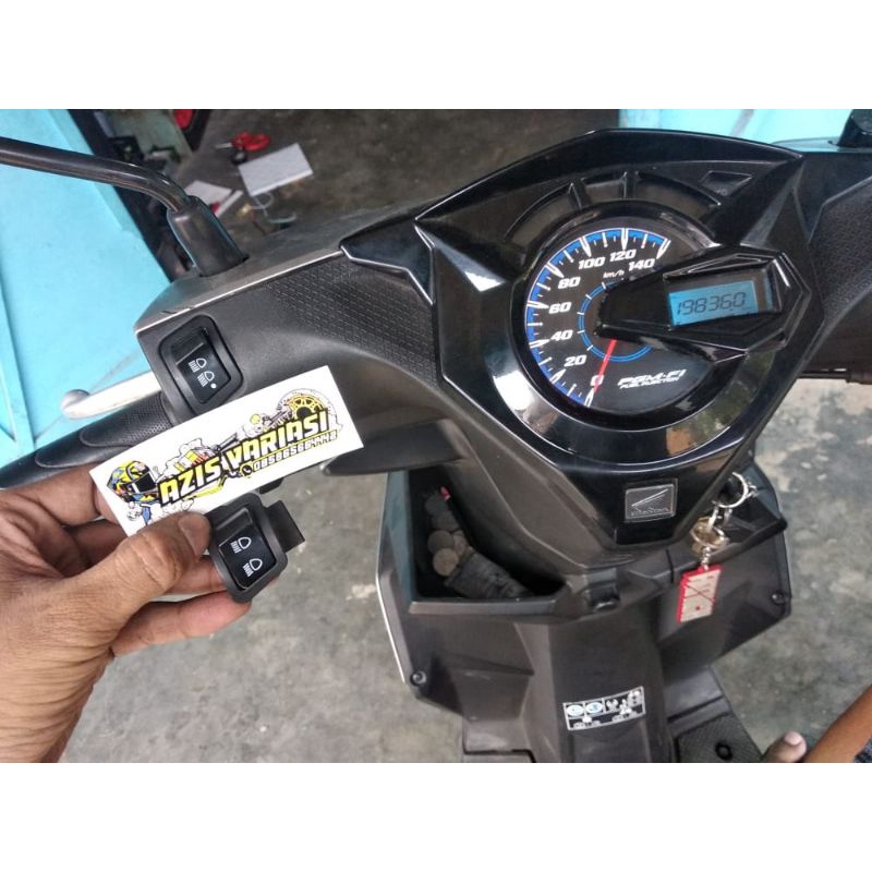 Saklar 3in1 Honda Beat2020-2022 Saklar Lampu Beat Deluxe Saklar 3in1 Beat Deluxe