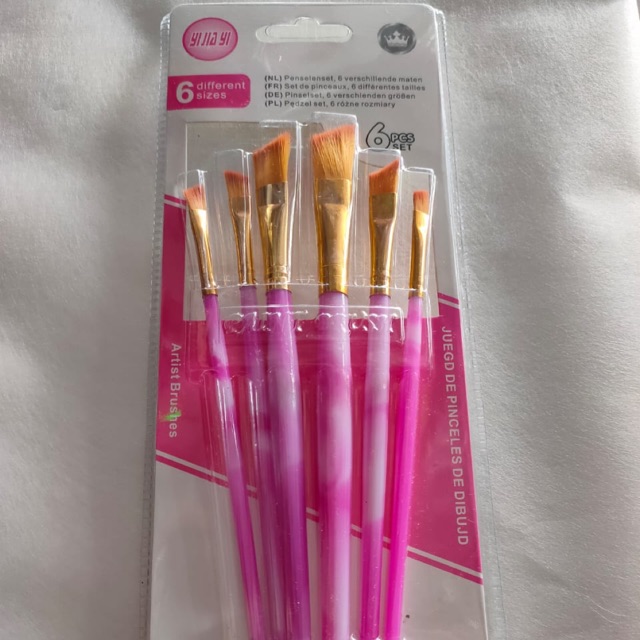 

Kuas set marmer pink setara vtec