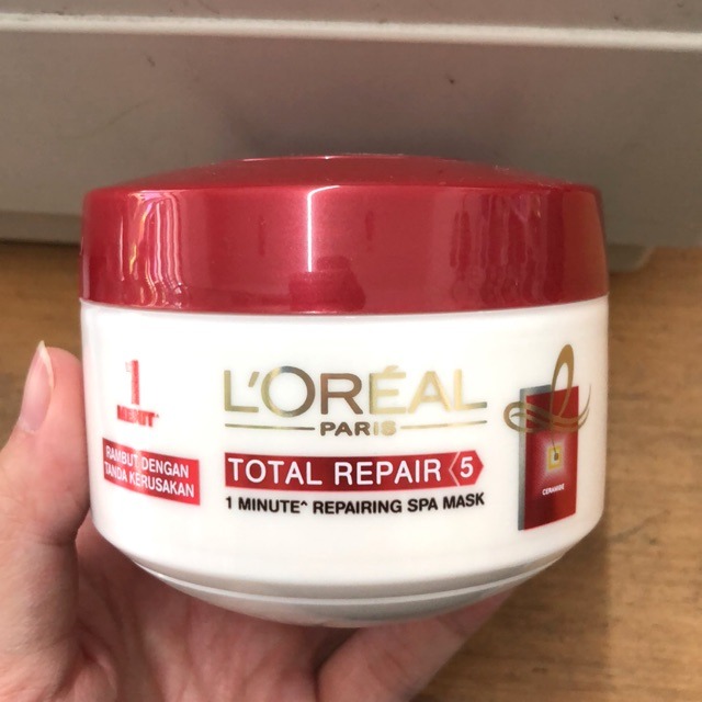 LOreal Paris Spa Masker Rambut Fall Resist Smooth Intense Total repair