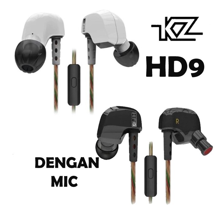 Knowledge Zenith KZ HD9 In Ear Earphone with Mic murah