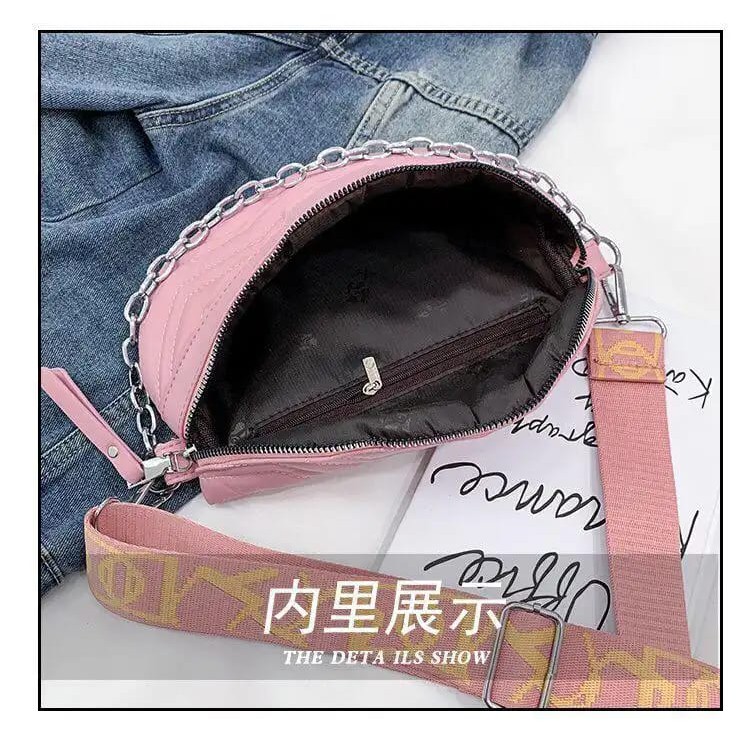 EL 5331 RISCE TAS WAISTBAG TALI MOTIF IMPORT IMPORT WANITA CEWEK PEREMPUAN JAKARTA BATAM