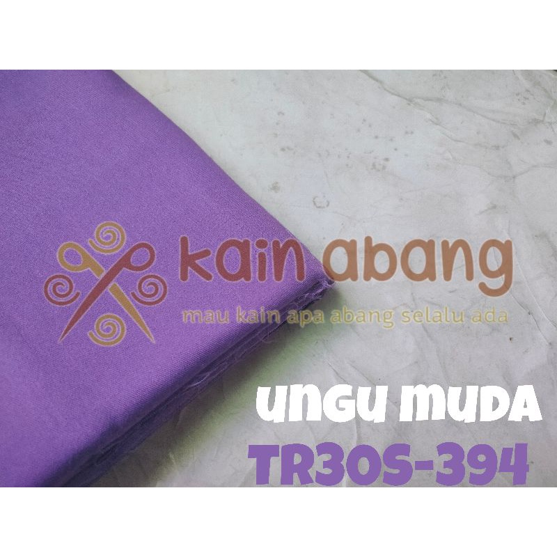 bahan kain american drill ungu muda lilac lavender pastel purple polos katun TR30S lembut dan adem c