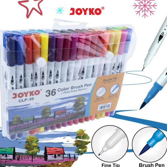 

Color Brush Pen Pena Kuas Warna Joyko CLP-39 36 Warna Color
