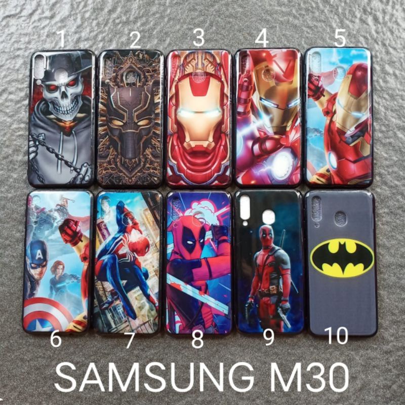 Case gambar Samsung M30 motif cowok ( 4 motif ) soft softcase softshell silikon cover casing kesing housing