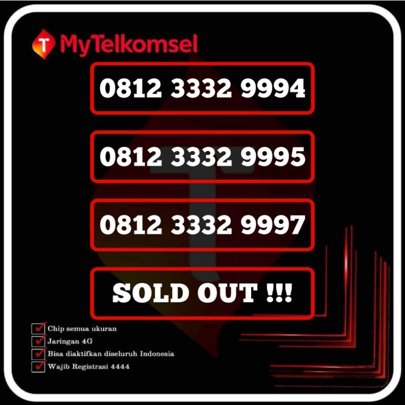 NOMOR CANTIK TELKOMSEL SIMPATI 4G LTE MURAH 0812 , KARTU PERDANA SIMPATI NOMOR CANTIK TELKOMSEL TRIP