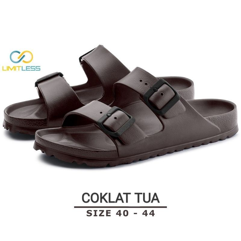 Sendal Slide Pria Karet Phylon Sandal Cowok Anti Slip Terbaru Santai Kekinian Sendal Slop Pria Size 40 - 45