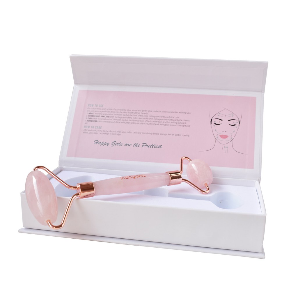 Indoganic Rose Quartz Facial Roller