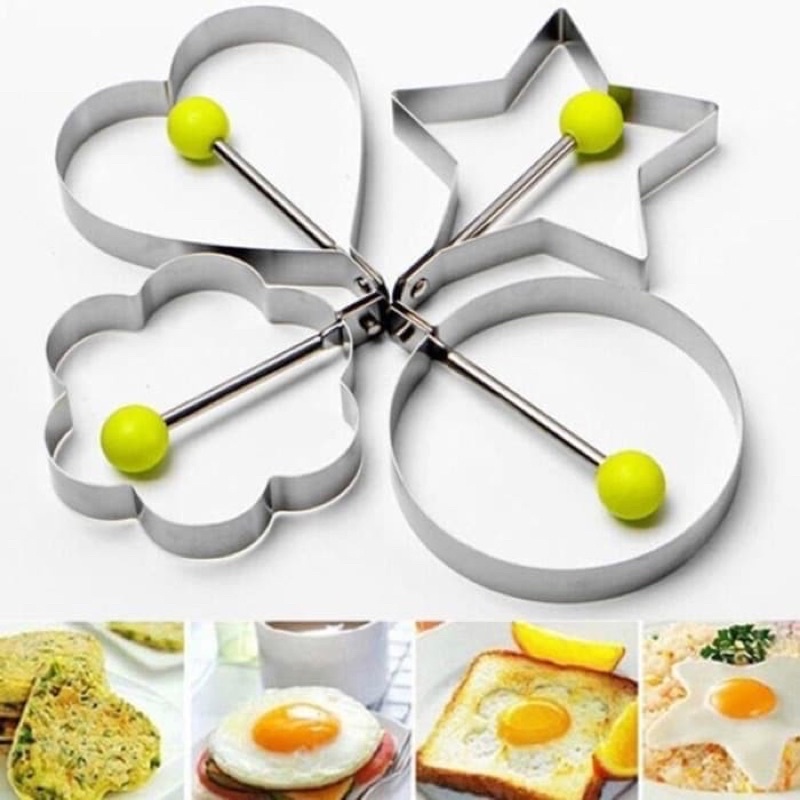 Cetakan Telur Karakter Telor Ceplok Mata Sapi Dadar Goreng Stainless Steel Pancake KC083