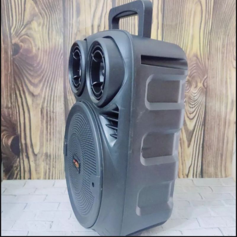 Speaker Bluetooth Karaoke Free Mic 6,5inch Fleco F3381/ Salon Aktif Portable Radio Fm Mp3 Super Bass Speaker Aktif Wireless