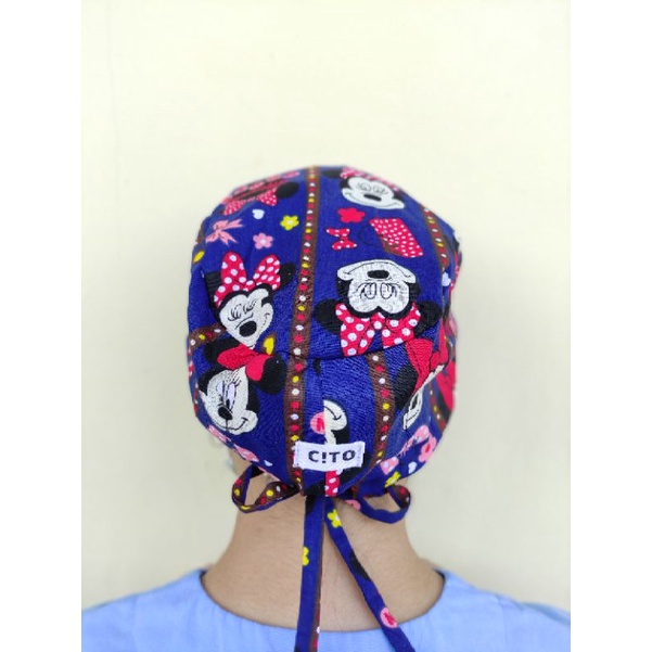 Head cap / head cap medis motif / surgical cap / topi dokter / topi operasi / topi perawat