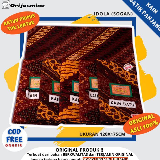 Ready Stock] Kain Jarik Batik Halus H. Santoso Grade A / Kain Batik Primisima - Idola