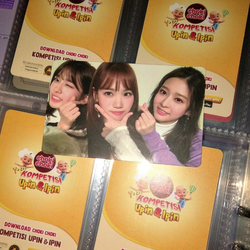 pc photocard unit color*iz ssamjinjoo chaewon yujin minju