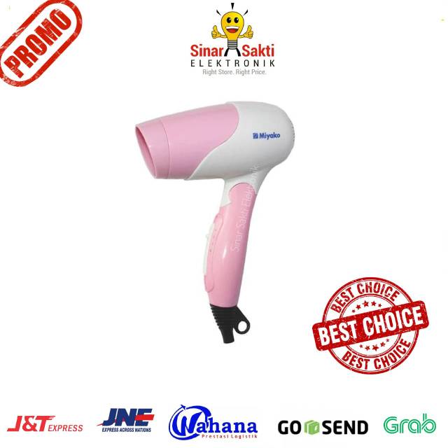 Hair Dryer / Pengering Rambut Travel Miyako HD-402P / Hairdryer Lipat Cantik