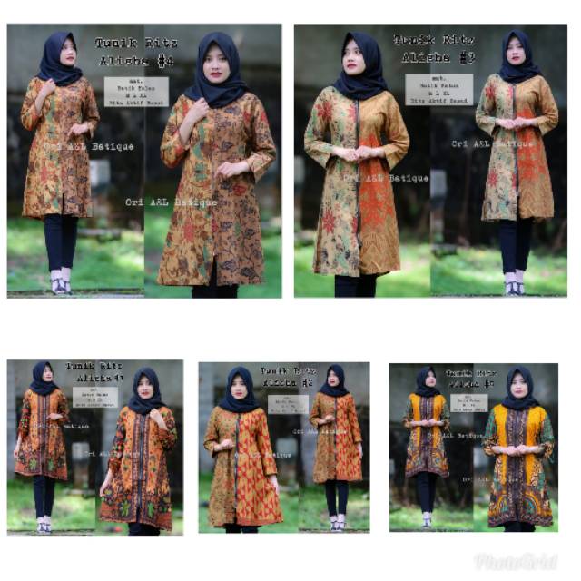 Tunik Ritz Alisha Baju Batik Wanita Solo