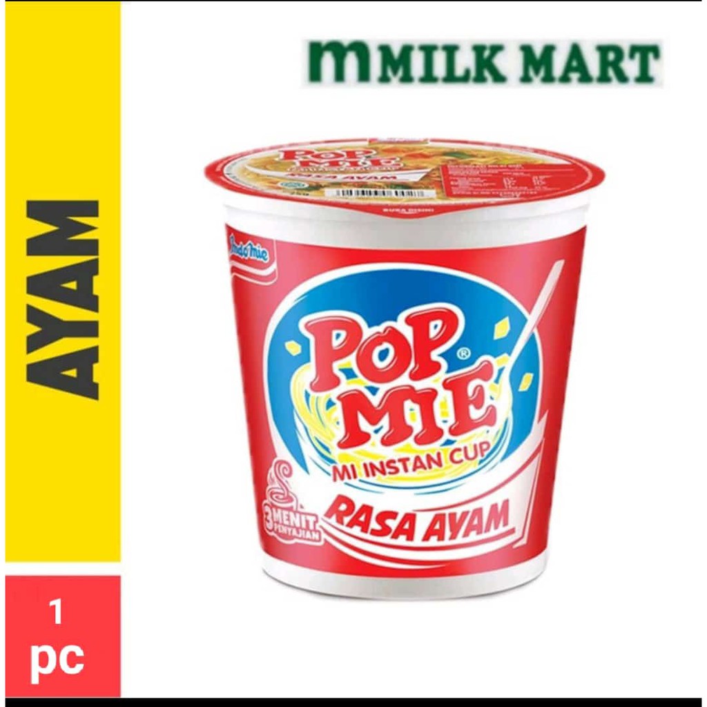 

POP MIE MI INSTAN CUP RASA AYAM 75GR//HARVESTMART
