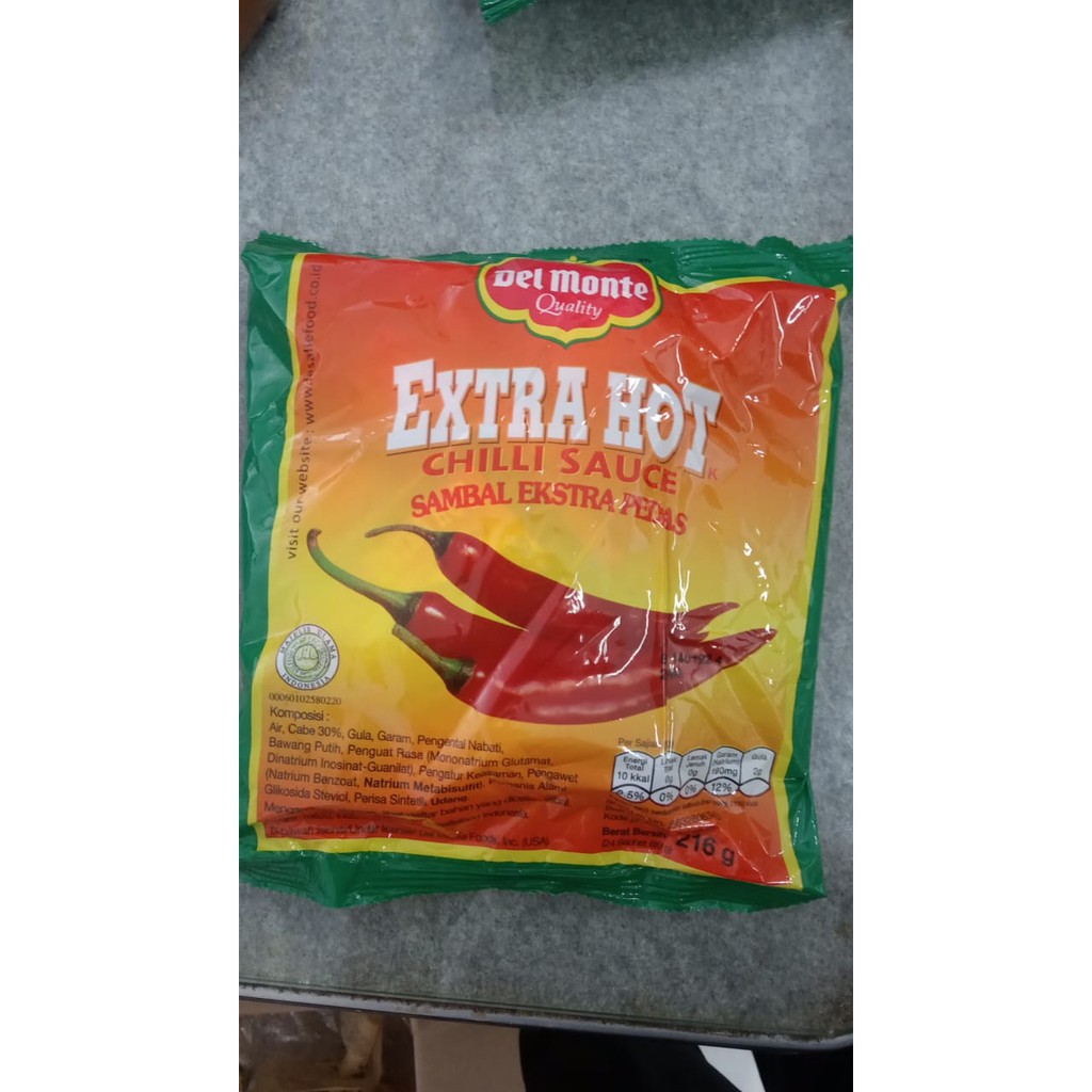 

Delmonte Extra Hot Sambal Extra Pedas 24 x 9 Gram
