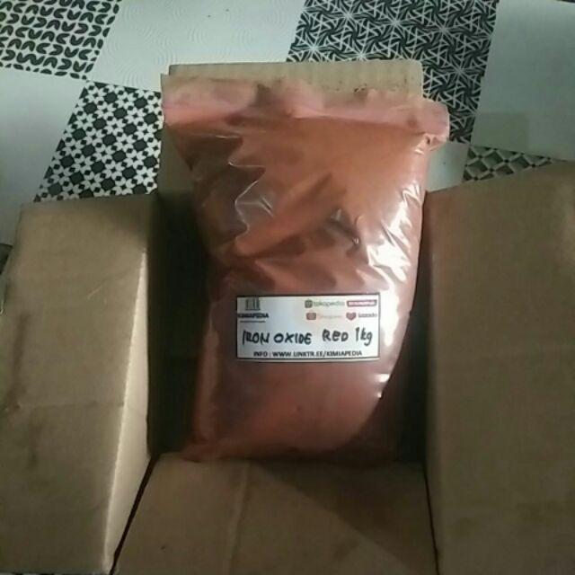 Iron Oxide Red India Besi Oksida  Merah Fe2O3 1KG 