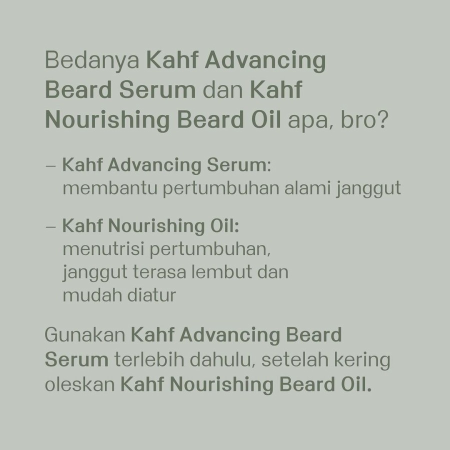 KAHF NOURISHING BEARD OIL 30 ML / MINYAK JANGGUT