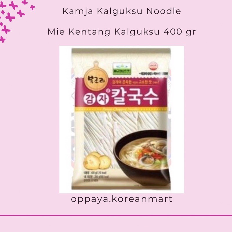 

KAMJA KALGUKSU NOODLE - MIE KENTANG KALGUKSU 400GR MADE IN KOREA