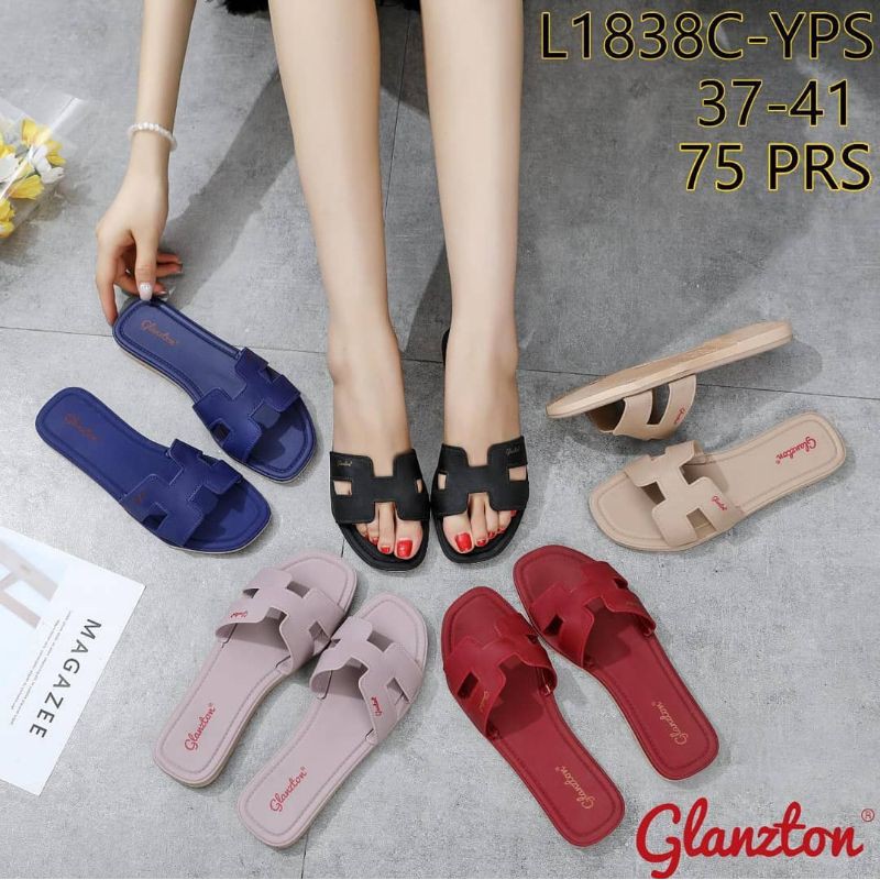 Sandal glanzton 1838-QPS sandal slop H jelly wanita