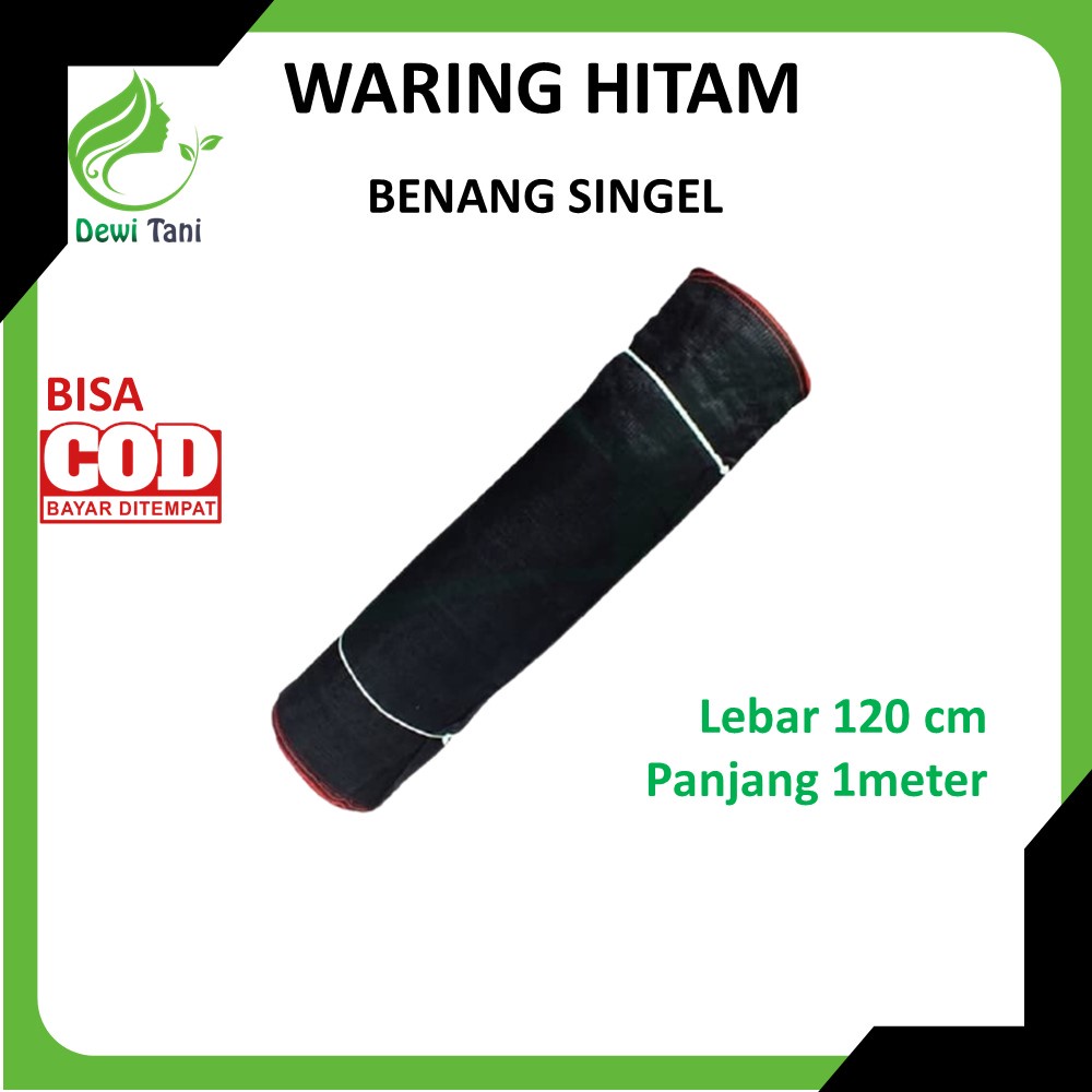 Waring Ikan / Jaring Ikan Benang Single Hitam