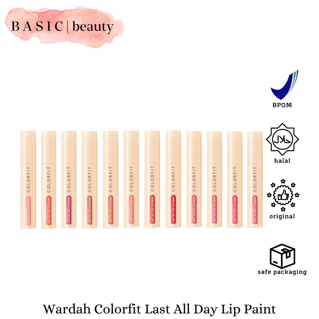 Jual Basic Beauty Wardah Colorfit Last All Day Lip Paint Tahan Lama Hingga Jam Dan