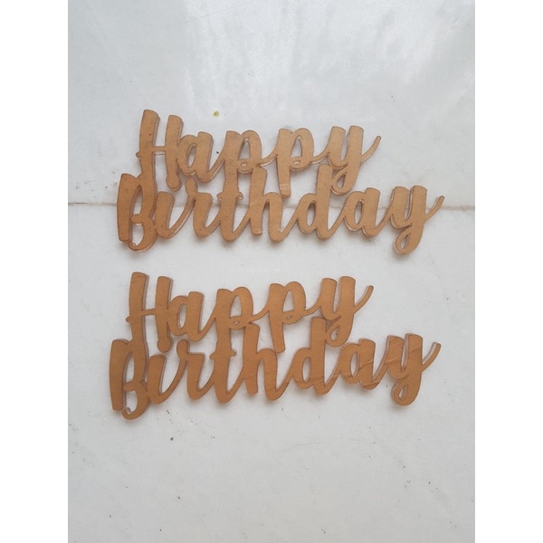 

puding art acrylic happy birthday tebal 5 mm