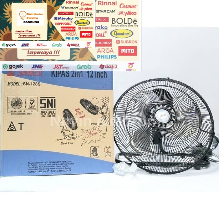 Desk Fan Sanex 2 in 1 12&quot; 128s