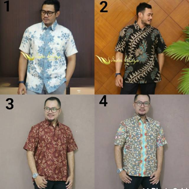 Hem Batik lengan Pendek Kerja