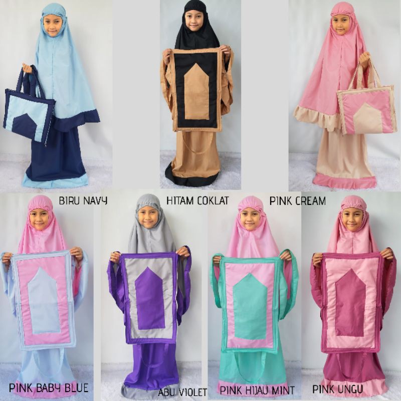 Mukena Anak Polos Katun Mikro Shopee Indonesia