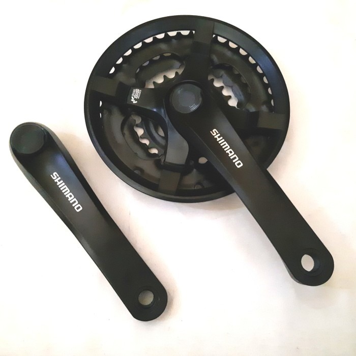 CRANK SEPEDA SHIMANO TY-301 HITAM TERBARU