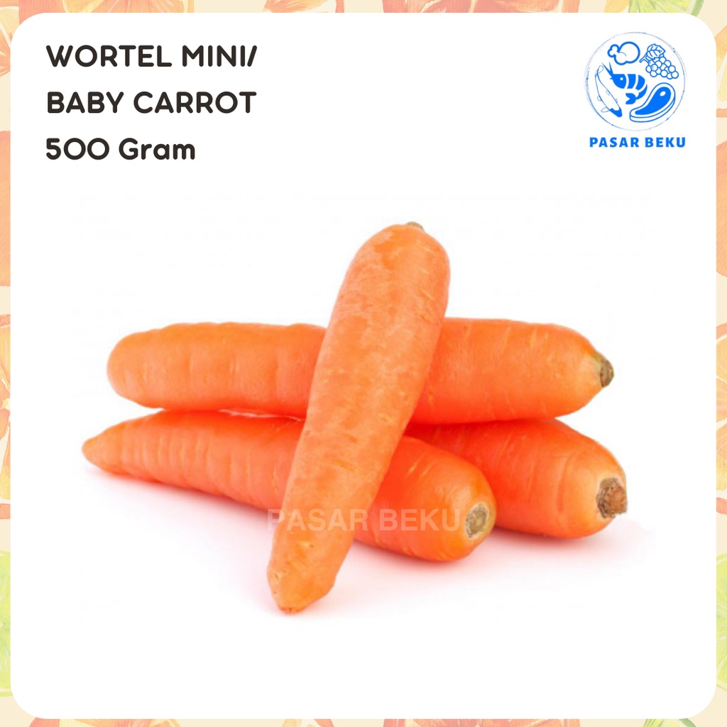 

Wortel Mini 1 kg Sayuran Segar Fresh Capcay Pasar Beku Padang