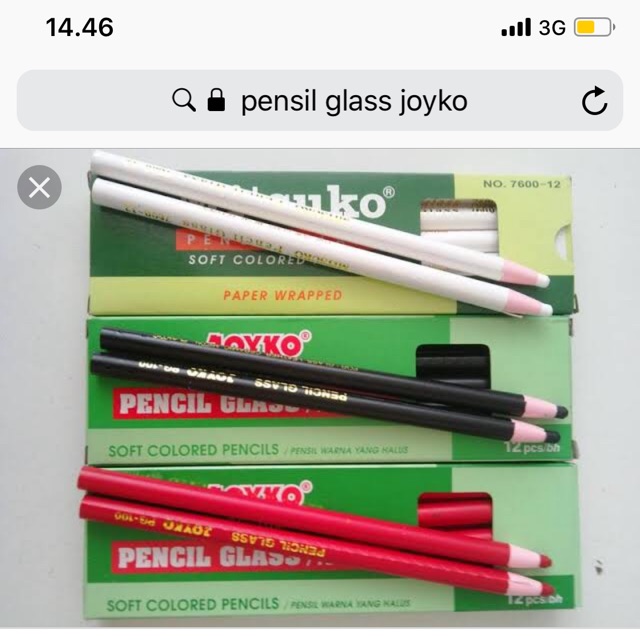

Pensil glass joyko satuan