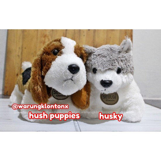 Boneka Anjing Siberian Husky & Hush Puppies By Seulgi Classic Premium